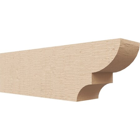 Ekena Millwork 4in. W x 6in. H x 20in. L Ridgewood Woodgrain TimberThane Rafter Tail, Primed Tan RFTUR04X06X20RIDRCPR